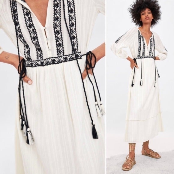 Zara Dresses & Skirts - ZARA Embroidered Dress